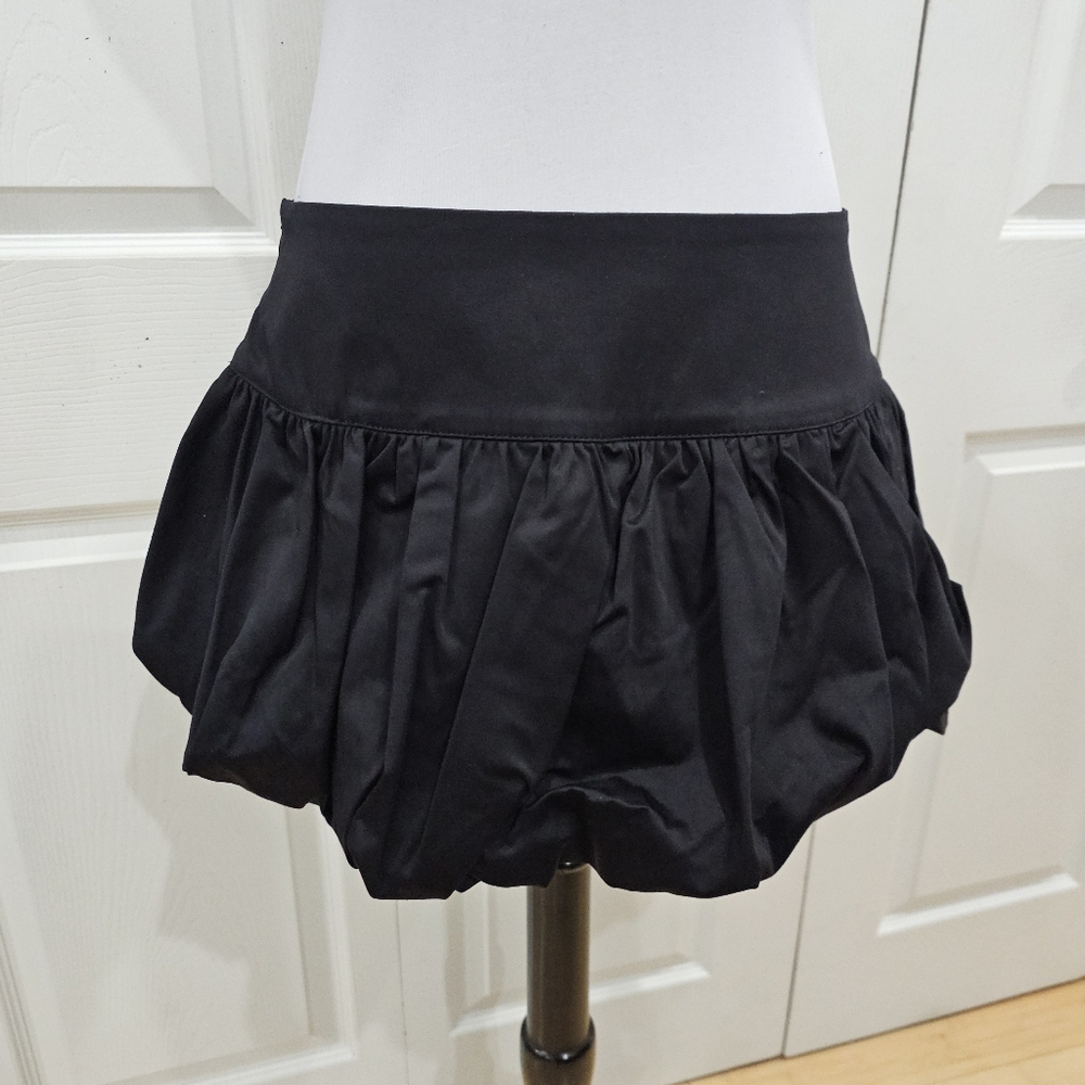 Dolls Kill Punk Goth Widow Lovesick Melody Black Bubble Mini Skirt M NWT - Picture 3 of 6